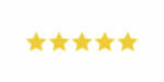 Icon 5 star rating. Flat vector illustration EPS 10.